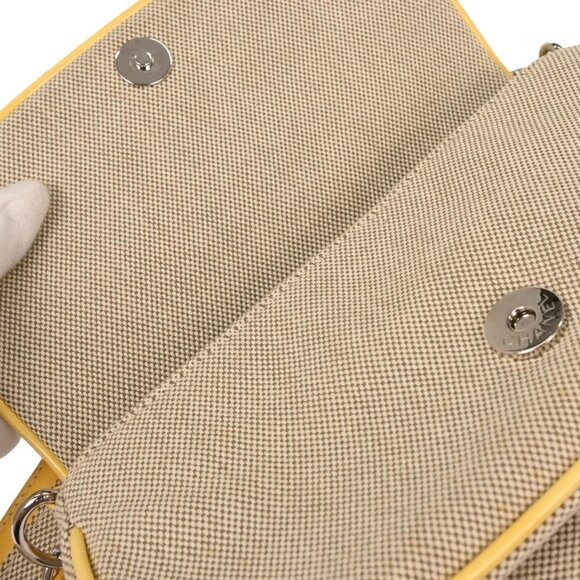 Chanel Yellow Canvas Camellia No.5 CC Handbag 154988 - Picture 7 of 10